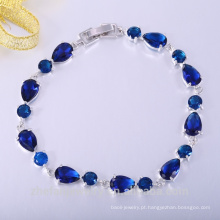 Primavera moda jóias rodada azul cúbico zicon cusomed jóias